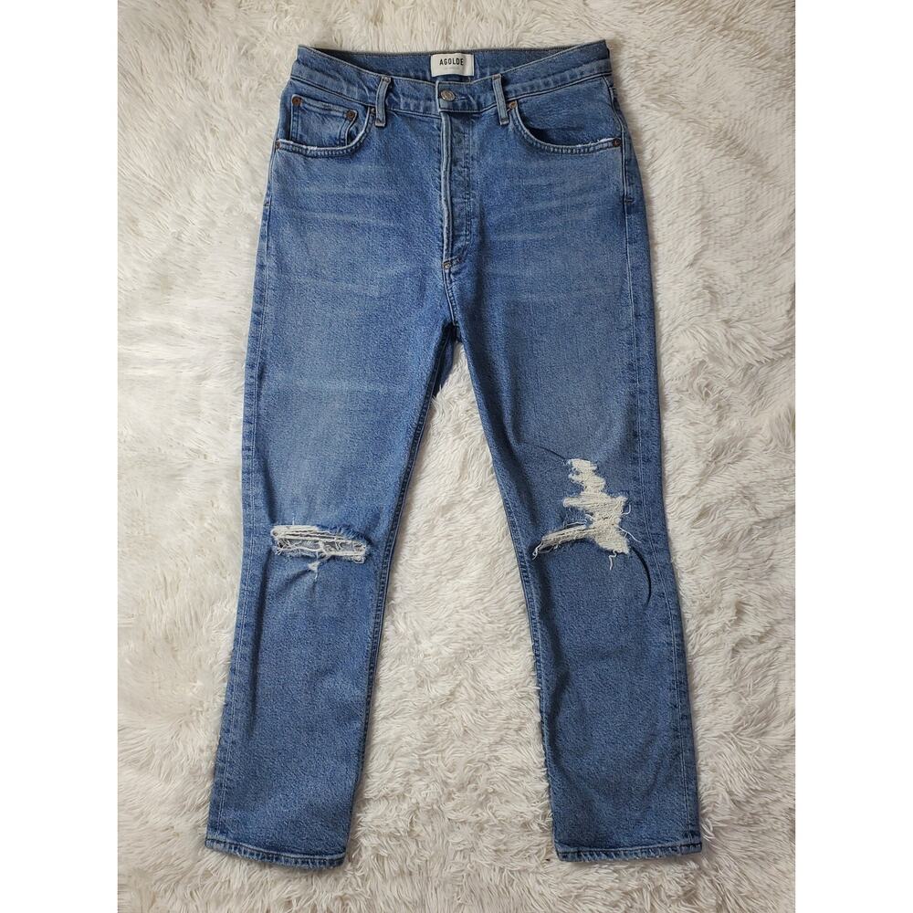 Agolde Riley Straight Crop Jeans 28 / 6 - Picture 2 of 8